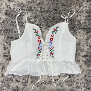 Cute Embroidered Tank Top